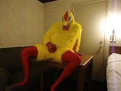 Chicken Costume on table