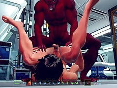 Yaoi , Gay Porn Parody Game Boyfriends Rescue , 3D Gay Porn