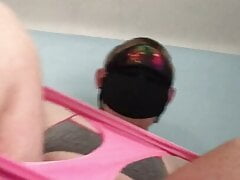 Panties and bra masturbation