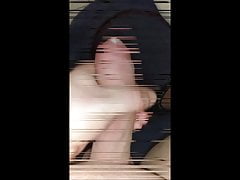 Wanking moist uncut dick