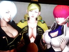 Cum Tribute - KoF's Finest Titties (Angel, Shermie, Lien)