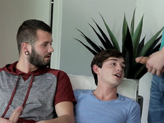 Threeway of double ass fucking by gay brothers, marvelous! - Grayson Lange, Johnny Hill, Chad Piper