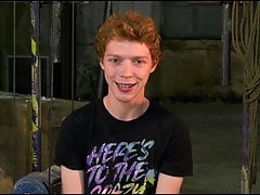 Skinny redhead sub Avery Monroe tormented and whipped