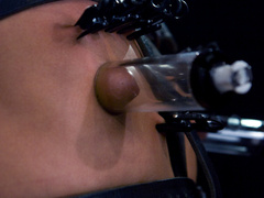 Clamped man begs his master for mercy in dirty anal games