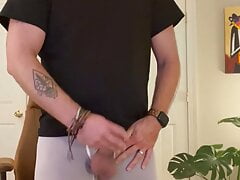 Fun jack off session cumshot