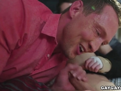 A nice anal bang for moody Trevor Harris