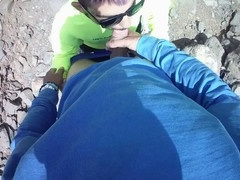 Twink otters outdoors