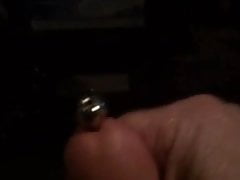 Slow motion cum with penis Plug