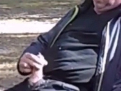 Jack and cum in public