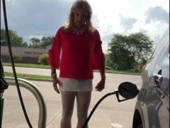 CD Gurl at the Gas Station 2