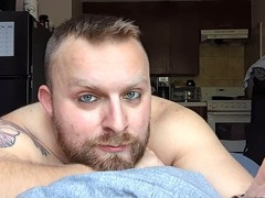 Male moaning, gay eye contact, verbal fuck