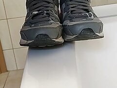 Cum on my wife's Nike Air