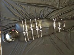 Hogsacked & belted while estim