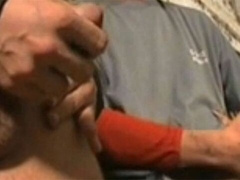 Steven Fischer and Jay Renfro jacking off in a GAY way