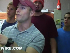 GAYWIRE - Frat Guys Toss A Hazing Soiree In The Dormitory Apartments