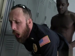 Two verbal policemen gets fucked by a black dick
