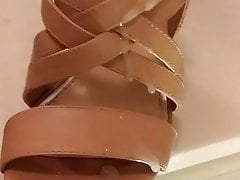 Carol's Heels Cummed Aftermath