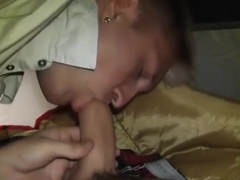 Blond Gives Bj And Hand Relief To Friend On Camping Trip