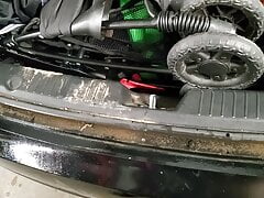 why i was looking around in the trunk. I found pink panty in trunk of my female customer car