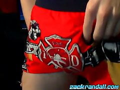 Cute young amateur Zack Randall masturbates and cums solo