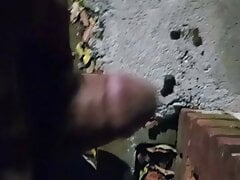 Benny is Jerking Off The Street At Middle Of The Night.