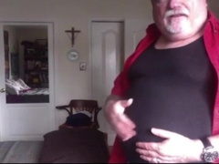 Mature Teddy Undresses and Jacks