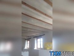 Twink with glasses Jack Ashley strokes cock during solo cam