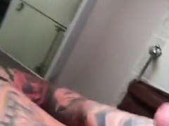 Tattoed guy and huge cock 3 7