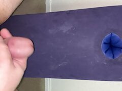 Fat Guy Cumming A Morning Load On An Inflatable Pillow