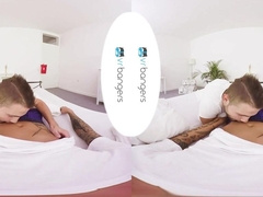 VRBGay.com Glorious teenie take a good-sized trouser snake in his taut butthole