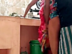 Aunty and dewar banging at kictchen