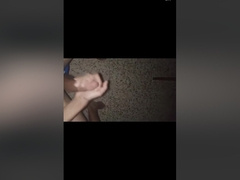 Solo Male Ruined His Roommate By Throwing Massive Cumshot On The Floor By His Long Curved Dick