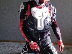 Motocross stud milking off in total gear