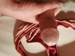 Cum in the pink panties of my neighbor