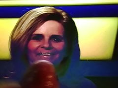 Katrin Mueller-Hohenstein ins Gesicht gespritzt
