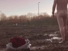 Nude bootless messy realm