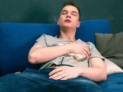 Slim blonde Ethan o explores anal pleasure