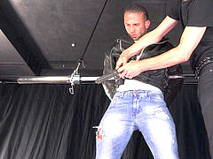 Bondage, weightlifter, fetish