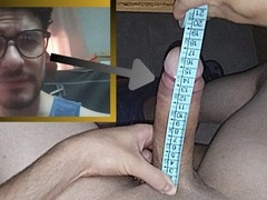 Judging the Size of My Big Dick – Let's See! (I Jerk Off with Lube Later)