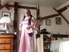 In long dress