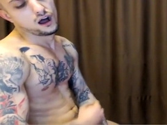 Romanian guy shooting his load