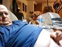 Hot grandad wanking
