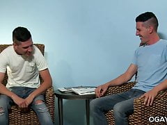 Cock goes balls deep into Sean's gay ass
