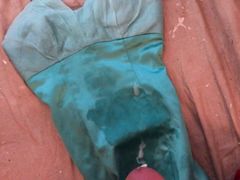 Dirty Tina Satin Mini Dress Fucked on the Work Site Floor