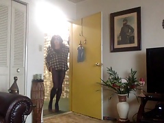 flannel franny with fashion tights