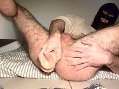 Big dildo, real amateur, amateur creampie