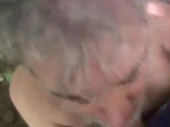 Dangerous outdoor oral jobs four - Drinking Homeless GIGANTIC SAUSAGE's spunk - Trailer