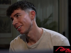 FalconStudios - Mischievous Lecturer Marcus Knight Busts on Tatted Jock