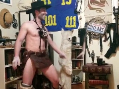 Cowboy cumshow with Max Shenanigans