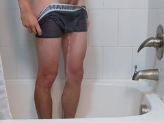 nineteen yr older lad takes a bathroom